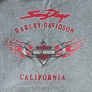 👕 Harley-Davidson San Diego Flames Muscle Tee 2XL / K